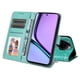 thumbnail image 5 of Funda tipo cartera FOXDOCK para Realme C67 5G , diseño girasol en relieve, cuero PU, cierre magnético, soporte y tarjetero, 5 of 5