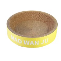 Magideal - Cartón Corrugado, Tabla Rascadora Para Gatos, Círculo De Cuenco, Moderno, Resistente, Salón De Cama, Juguetes Para Gatos, Cama De Salón Para Gatos De L