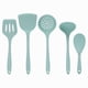 thumbnail image 3 of Utensilios De Cocina De Silicona De 5 Piezas Utensilios De Cocina Kit De Utensilios De Cocina Verde Claro, 3 of 5