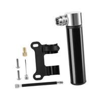 Magideal - Minibomba De Neumáticos Cnc De 120 Psi Para Bicicleta De Carretera Y Montaña, Inflador Portátil De Alta Presión Para Balones De Fútbol, Baloncesto Y Negro Y Soporte