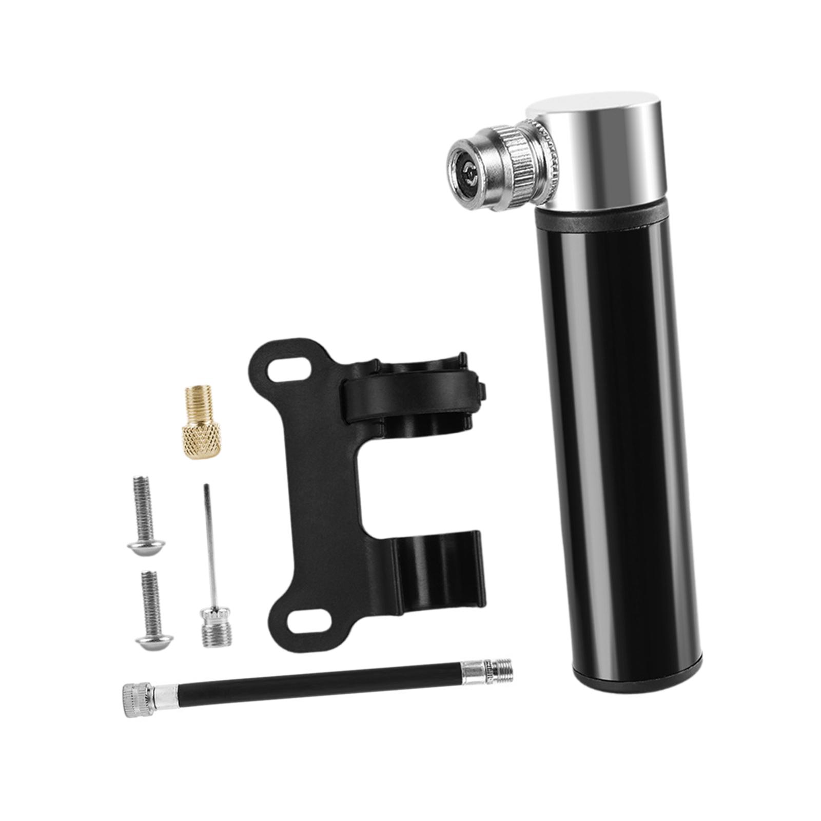 Magideal - Minibomba De Neumáticos Cnc De 120 Psi Para Bicicleta De Carretera Y Montaña, Inflador Portátil De Alta Presión Para Balones De Fútbol, Baloncesto Y Negro Y Soporte