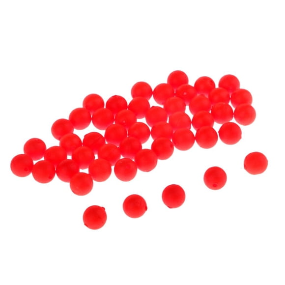 Bola Flotante De Pesca 50pcs Bola De Espuma EVA Frijoles Llamativos Flotabilidad Bobber S