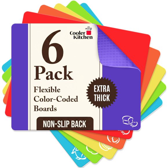 Set de 6 Tablas de Cortar Flexibles 38x30 cm Cooler Kitchen