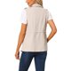 thumbnail image 3 of INSPIRE CHIC Chaleco de Mujer con Cremallera Sin Mangas Anorak de Utilidad Chaqueta de Carga Beige M, 3 of 6