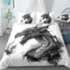 thumbnail image 1 of Three-Piec-e Set Beddi-ng Set Myst-erious Dra-gon Beddi-ng Suit with Pringting -Soft and Com-fortab-le Q-uilt- Cover -Suitable- for Bedroom and Gue-st Room, 1 of 5