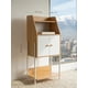 thumbnail image 2 of Estante Librero Multiuso 3 Niveles con Puertas 38x30x112 cm Madera y Blanco, 2 of 4
