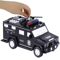 Invencible.Cl - Alcancia Camion Policial Clave Digital Luces Y Sonido Con Movimiento Ahorro Ai39