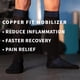 thumbnail image 3 of Calcetines de compresión Copper Fit Mobilizer para hombre y mujer, paquete de 3, 3 of 5