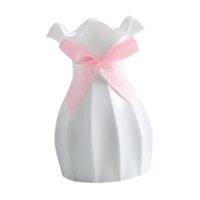 Bothyi - Florero Minimalista, Florero Decorativo De Estilo Europeo Para Dormitorio, Estante, Sala De Estar, Blanco