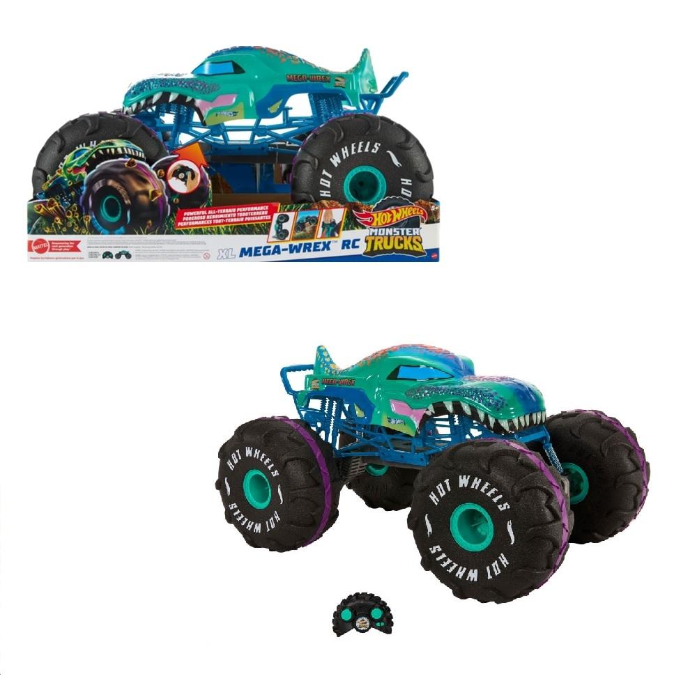 Vehículo A Control Remoto Hot Wheels Monster Trucks Mega Wrex Escala 1:6