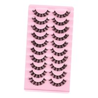 Ioensy - 10 Pares De Pestañas Rusas Dd Curl Curly Eye Lashes Hecho A Mano C