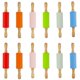 thumbnail image 1 of Rolling Pin Miokun para niños, 12 unidades, silicona y madera, 23 cm, 1 of 7