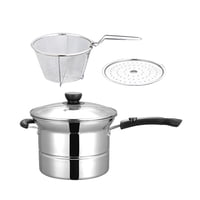 Magideal - Olla De Inducción Para Leche, Mango Ergonómico, Espaguetis, Pasta, Fideos, Olla Pequeña Para , Cacerola Con Tapa Para El Hogar, Cocina, Restauran