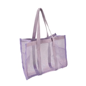 Magideal - Bolsa De Ducha De Malla, Organizador De Baño, 14,57 X 11,81 X 6,69 Pulgadas, Portátil, Para Colgar Artículos De Tocador, Para Playa, Mujeres, Hombres, Púrpura