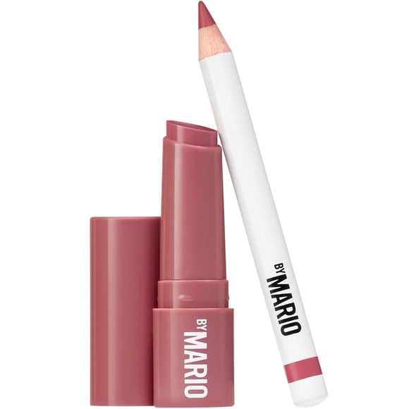 Kit de labios BY MARIO Rosewood Glow Serum Voluminizador y Lápiz
