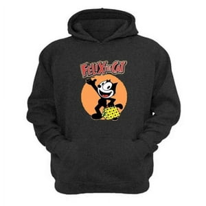 Genérico - Polerón Canguro El Gato Felix Gris Oscuro Talla M Unisex