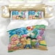thumbnail image 5 of Cuentos de Dragón Conjunto de sábanas temático, trío de piezas, cómodo y amigable con la piel, diseño único, regalo de decoración para el hogar para familiares, amigos y fans,135cm *200cm, 5 of 6