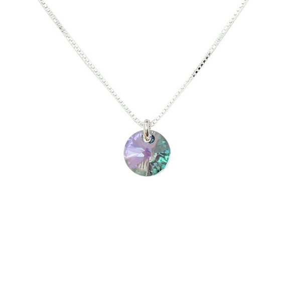 Collar Punto de Luz Plata Italiana 925 y Cristal Genuino Paradise Shine
