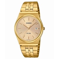 Casio - Reloj Standard Análogo Tono Dorado Acero Inoxidable Esfera Dorada Cuarzo Mtp-B145G-9Av Unisex