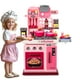 thumbnail image 1 of Juego de cocina para niños zaddgiuuy, 53 unidades, con luces y sonidos, color rosa, 1 of 3