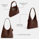 thumbnail image 4 of Bolso de hombro Coach Brooklyn 28 de 28 cm, gamuza y cuero, 4 of 6