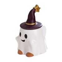 Magideal - Taza De Café De Halloween, Taza De Café 3D, Taza De Té Con Asa, Linda Taza De Fantasma De Escritorio, Taza De Café De Cerámica Para Fiesta De Otoño, O Elfo Sonriente