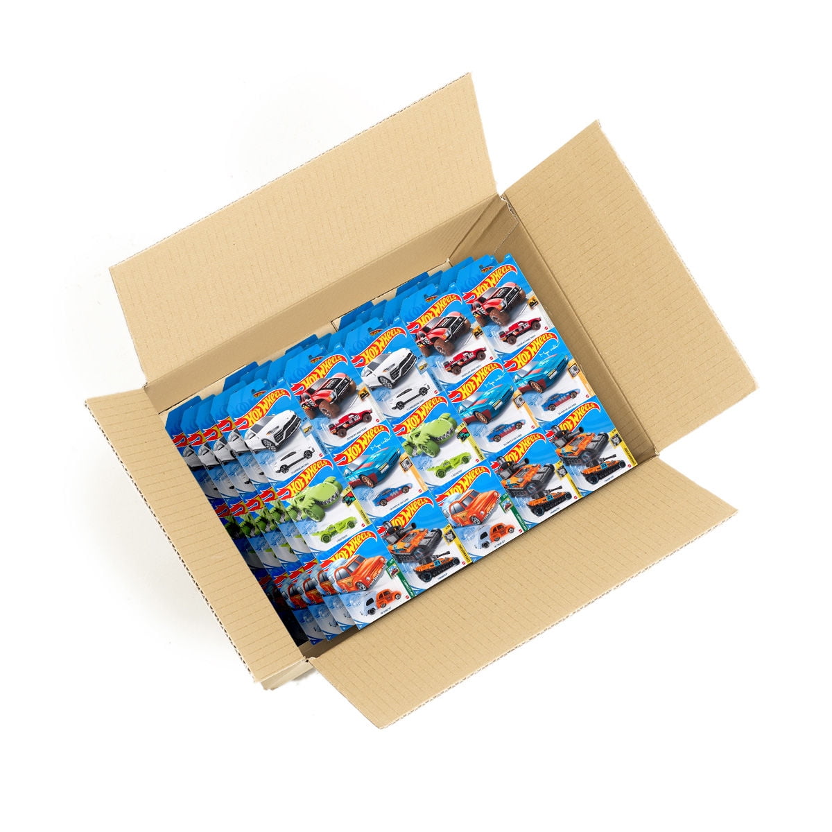 Hot Wheels - Auto Básico Caja 72 Unidades Surtido, Sellada