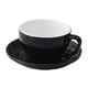 thumbnail image 5 of Taza De Café De Cerámica De 300 Ml Con Platillo Para Café Capuchino, Color Negro, 5 of 5