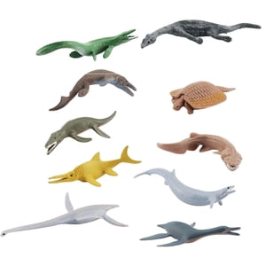 Magideal - 10Cs Modelo De Animal Marino Colección Antigua Suministros De Decoración Realistas Adornos Juego De Simulación De Educación Para Regalos Preescolares