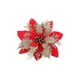 thumbnail image 4 of Flor Artificial Del Ornamento De La Decoración De La Poinsettia Para El Oro Rojo De Las Ratán De La Navidad, 4 of 5