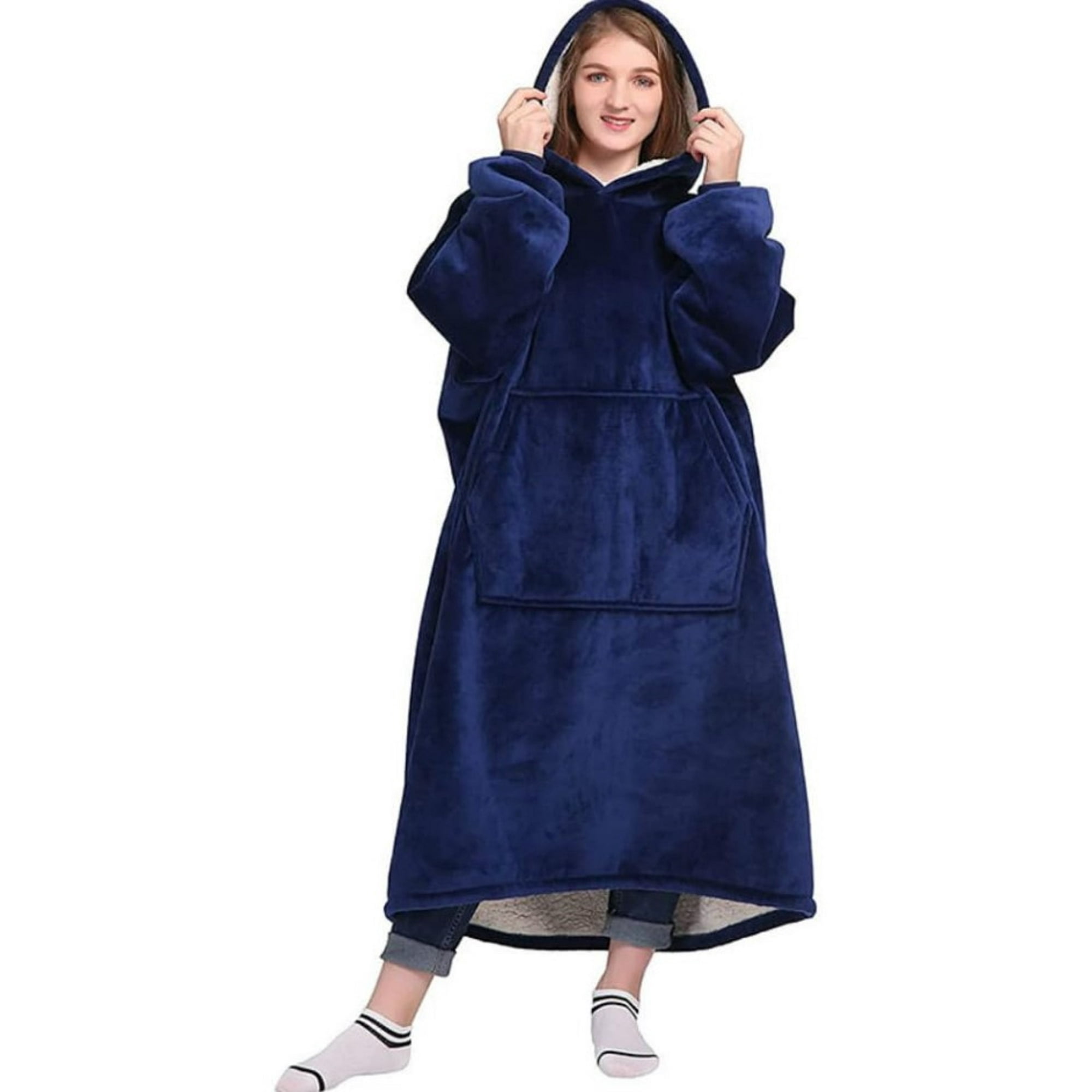 Citohome - Polerones Felpa Con Capucha Manta Polar Bata Frazada Invierno