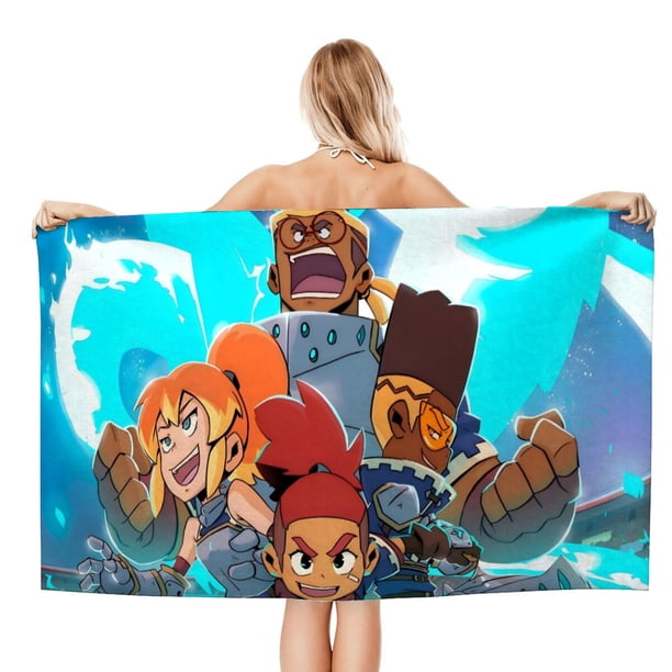 Dragon Striker Toalla de playa de secado rápido con diseño temático, regalo para mujeres y niñas, ideal para cumpleaños, fans, amantes de la música, uso en la playa o al aire libre, 78 × 160 cm