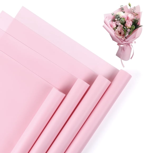 Papel de Regalo NESCCI 20 Hojas Impermeable Rosa 58x58 cm