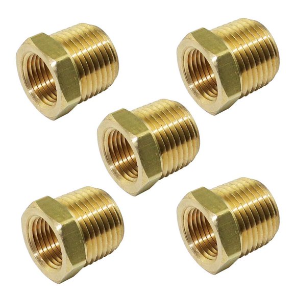 Acoplamiento de latón TL TOOLEGIN 3/8" x 1/4" NPT, juego de 5 piezas