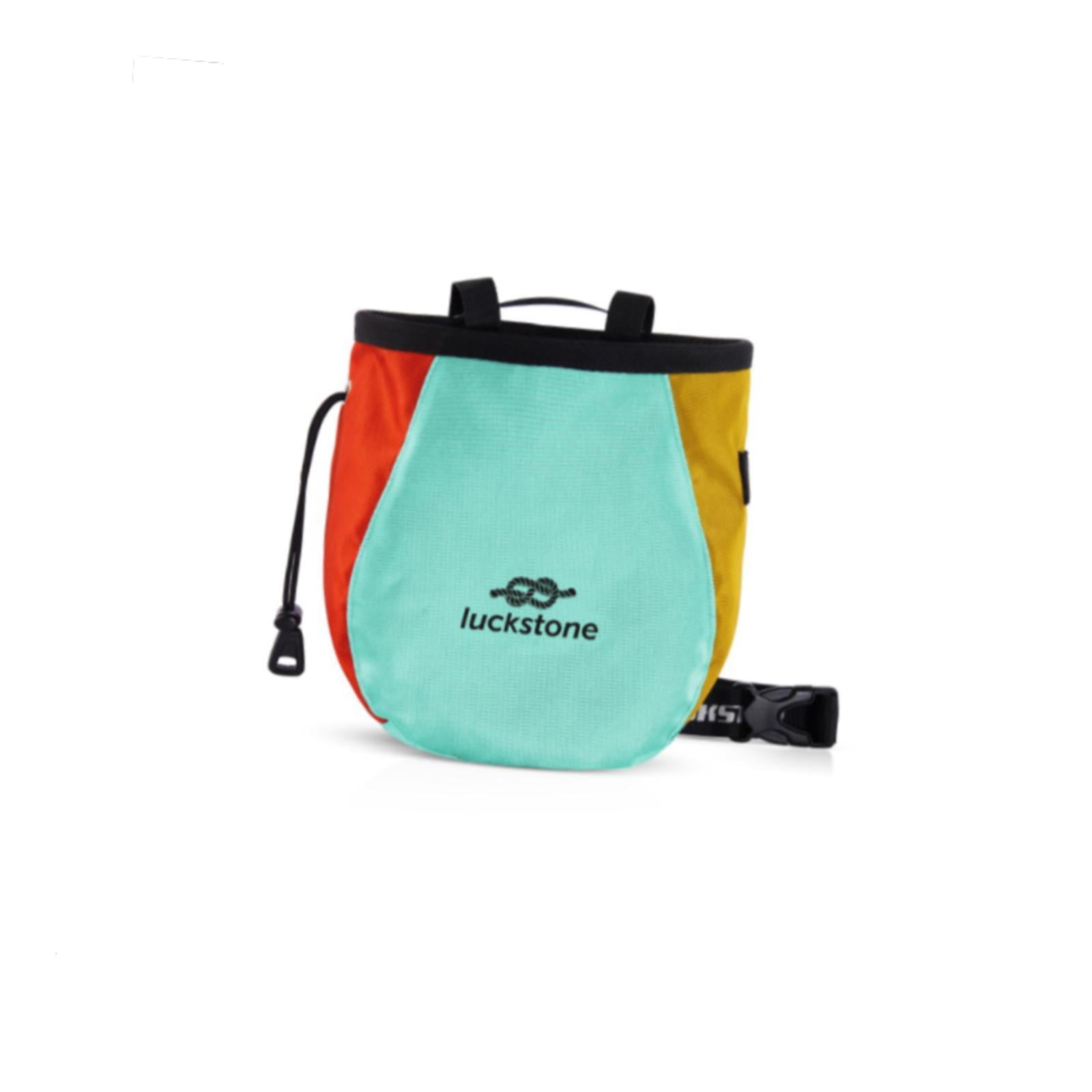 Magideal - Bolsa De Magnesio Con Cordón Para Escalada Saco Para Levantamiento De Pesas Bolsa De Almacenamiento Portátil Y Ligera Adecuado Para Búlder Y Barra Ho Verde Rojo Amarillo