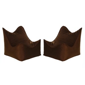 Bodevir - Set Pouf Potter 1C Felpa Chocolate