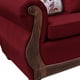 thumbnail image 2 of Sofá Con Resorte Estructural Grand Santi Chenille 4 Personas Rojo X, 2 of 3