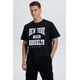 thumbnail image 2 of Polera Hombre College Print Cent Negro, 2 of 4