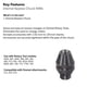 thumbnail image 3 of Chuck Dremel 4486 sin llave para herramienta rotativa con vástago de 0,8 mm a 3,2 mm, 3 of 6