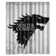 thumbnail image 1 of Cortina de ducha de Juego de Tronos Wolf Winter Is Coming, juego de cortina de baño con ganchos, tamaño 60 x 72 pulgadas, 1 of 3