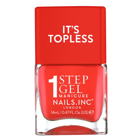 Esmalte Nails Inc. It's Topless 14 mL 4 en 1 Gel Rojo