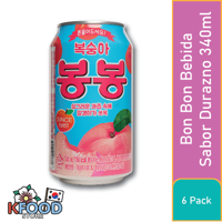 Haitai - Bebida Coreana - Bong Bong Durazno (Pack 24 Unidades)