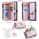 thumbnail image 3 of CaseMe Funda de Cuero for Samsung Galaxy A17 para Billetera [Bloqueo RFID] con Ranura para Billetes con Zíper y 10 Tarjeteros, Correa de Hombro y Muñeca Magnética de Cuero PU Suave, Funda de Billeter, 3 of 13
