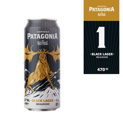 Cerveza Artesanal Patagonia Black Lager 5.7° Lata 470 Ml Austral
