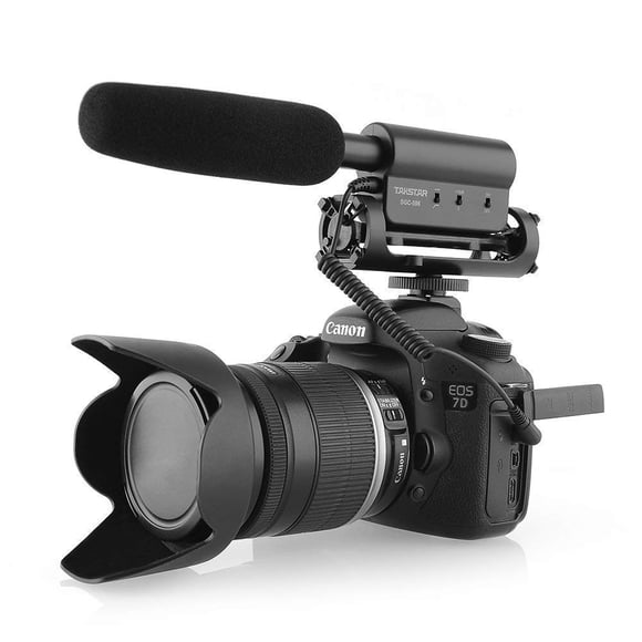 Micrófono TAKSTAR SGC-598 Entrevista fotográfica para cámara réflex