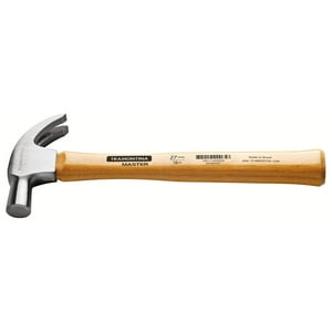 Martillo Carpintero Mango De Madera 27Mm Tramontina Master Amarillo