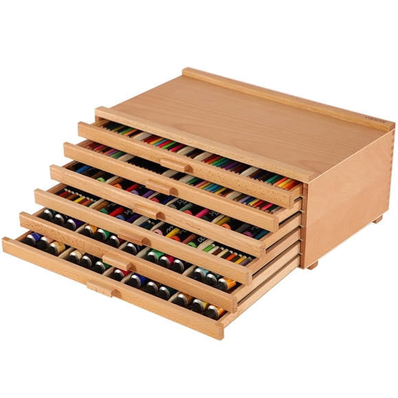 Cajón de almacenamiento de madera VISWIN 41x25x18 cm - 6 cajones
