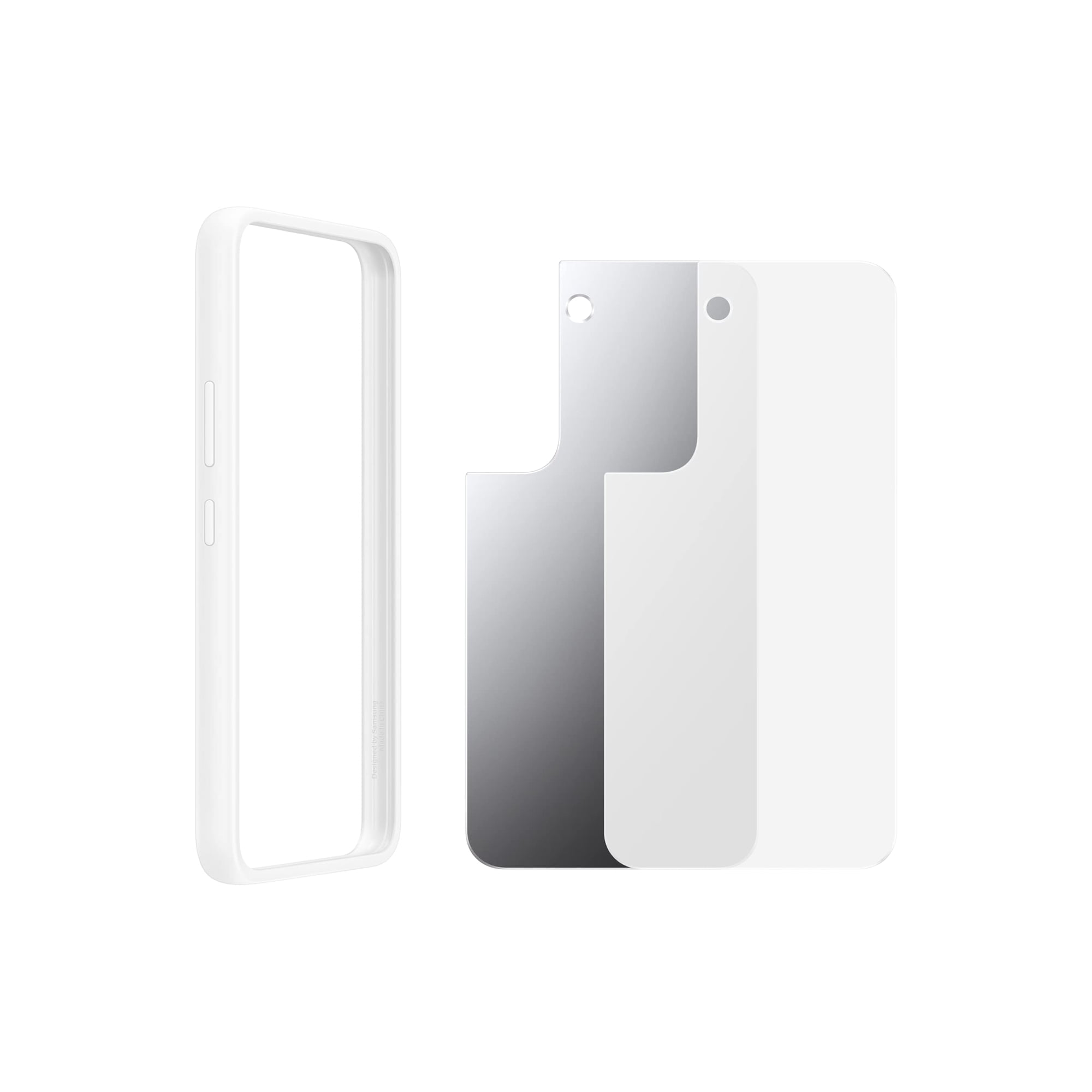 Funda Con Marco Para Samsung Galaxy S22, Color Blanco