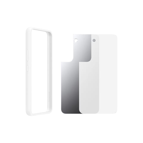 Funda Con Marco Para Samsung Galaxy S22, Color Blanco