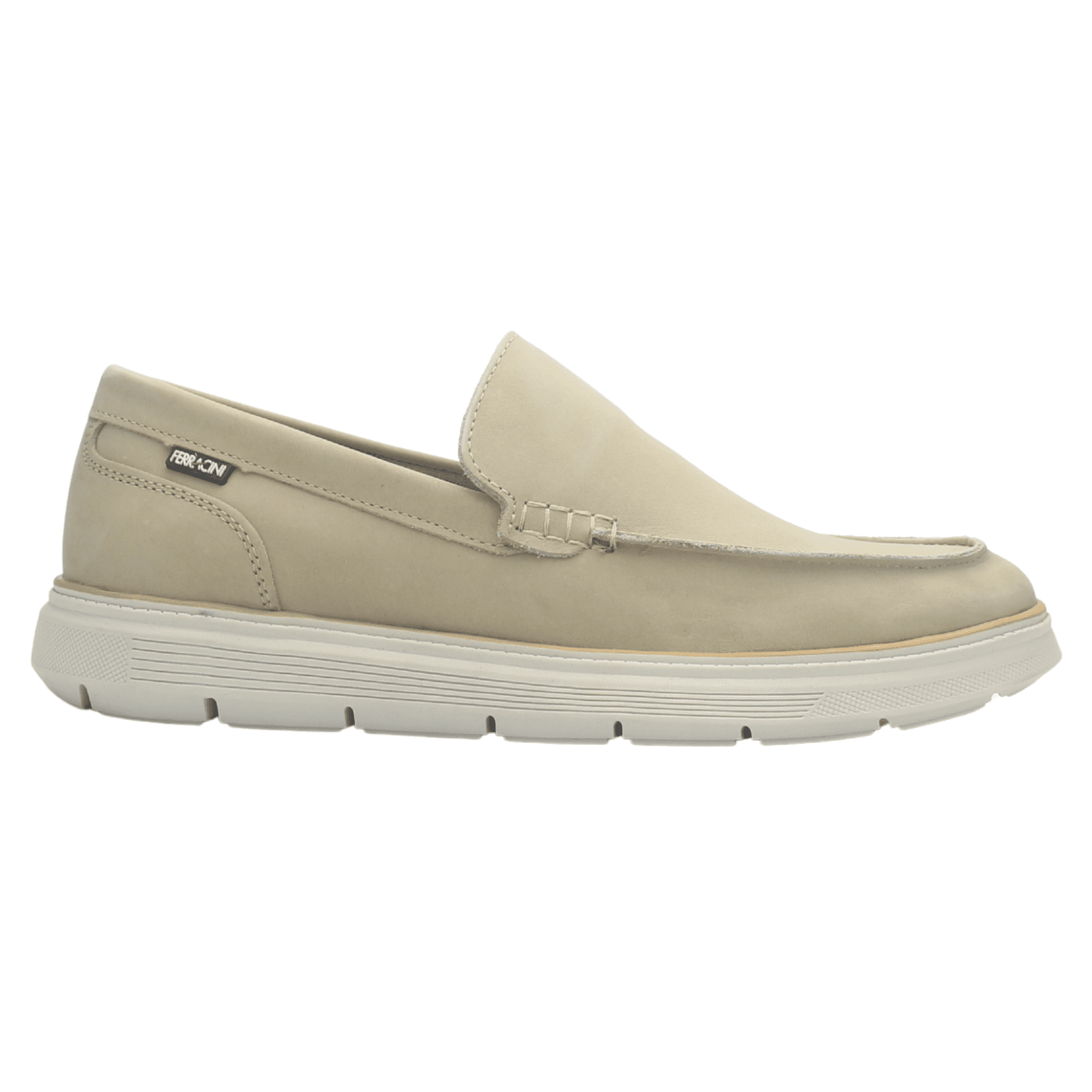 Mocasin De Hombre Beige Casual Ferracini 7271 Prisma